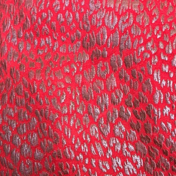 Rumors n' Gossyp 1980s vintage red leather pencil skirt w/pockets - size… - Picture 2 of 11